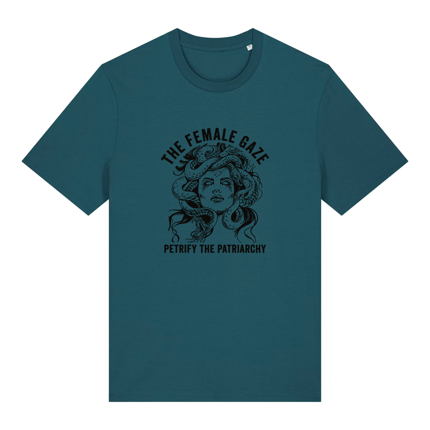 Unisex Bio-T-Shirt „The Female Gaze – Petrify the Patriarchy“ | Feminist Statement